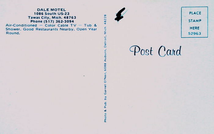 Gs Inn (Dale Motel) - Vintage Postcard